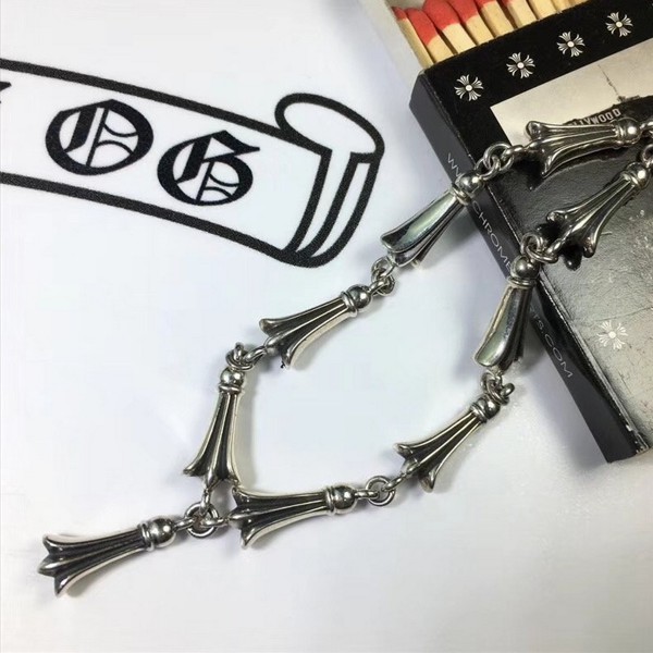 Chrome Hearts 크롬하츠 크로스 테일 링크 팔찌