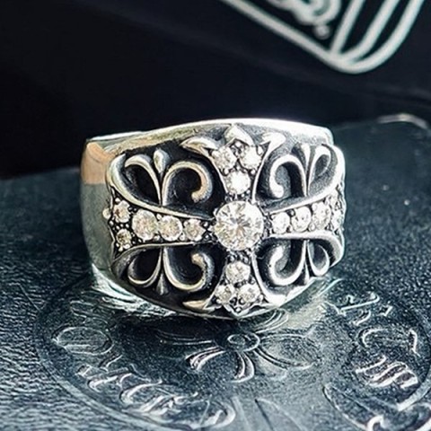 Chrome Hearts 크롬하츠 키퍼 크로스링 반지 (쥬얼리버전)